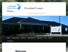 Tablet Screenshot of clevelandcountywater.com